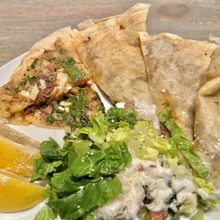 Birria Quesadilla. Incredibly juicy &amp; flavorful birria meat with cheese, diced onions, &amp; cilantro. Highly recommend.