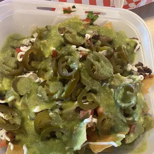 Asada Nachos (add your own salsa)