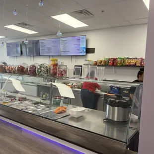 a view of a deli counter