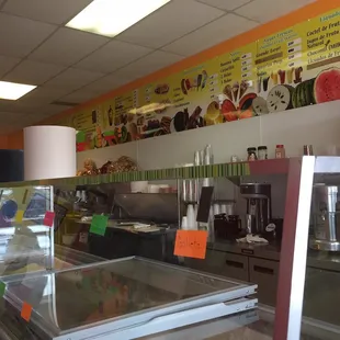 Order at the end of counter