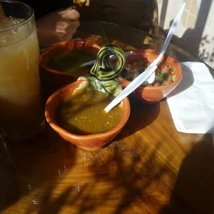 3 salsas verdes