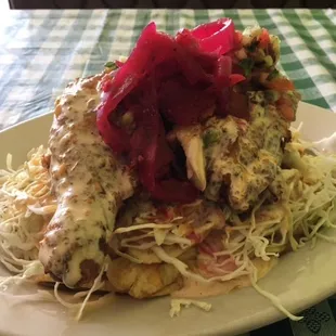 Pollo Tajadas @ Delicias Las Catrachas