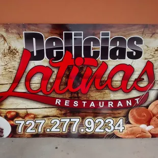 a sign for a restaurant