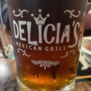 Dark Mexican Cerveza on draft