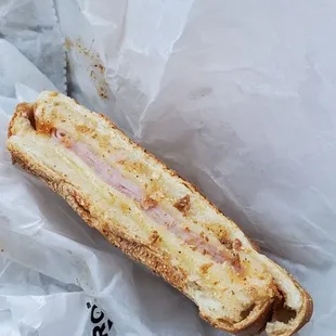 Protein sandwich on the lightest tasting bread you could ever imagine