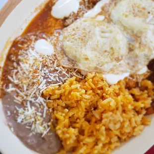Red chilaquiles