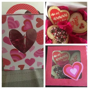 a collage of valentine's day treats