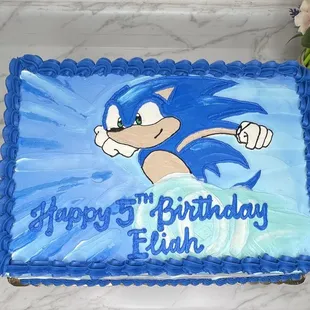 a sonic cake