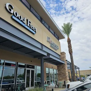 the front of the restaurant