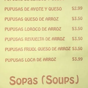 Pupusas, Sopas/Soups!
Follow us on IG: @delicioso.wheaton
Call to order: (301) 949-5060