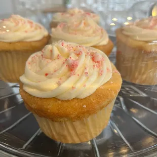 Vanilla Cupcake with a Peppermint Frosting