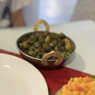 The okra is amazing! Ask for it to be dry.
