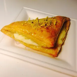 Mouth watering warbat puffs filled with middle eastern cream