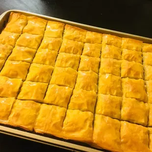 Freshly baked coconut Baklava yummy