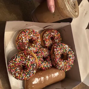 Donuts &amp; Vietnamese ice coffee