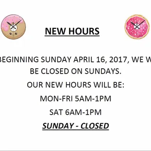 the beginning of the new hours