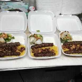 a variety of food items