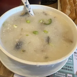 Pork & Preserved Egg Congee Pi Dan Shou Rou Zhou