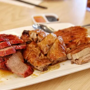 Three delicacy combination platter