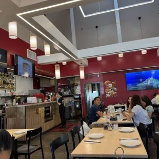 Inside of the restaurant