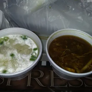 SOUPS  Wonton (Great Taste) &amp; Hot Soup( Light, Tastie, Spicy)**
