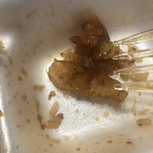 This is all breading. No chicken.