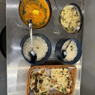 Kaju Curry and paneer butter Masala