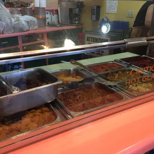 a variety of food items