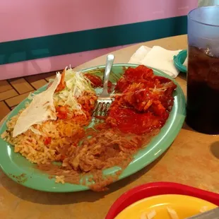 Enchilada platter after mom had some