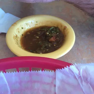 Sorry we ate the chips. Amazing salsa.