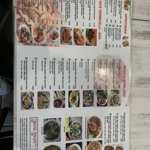 a menu for a chinese restaurant