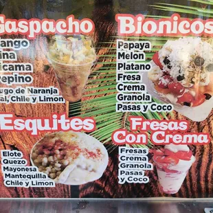Menu as of 10-14-23