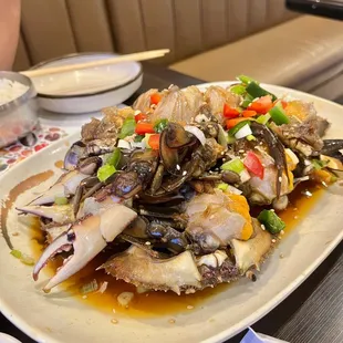 Soy sauce marinated raw crab