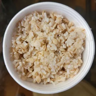 Barely rice that goes in the yeolmoo bibimbap