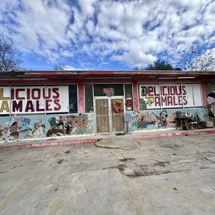 the exterior of the building