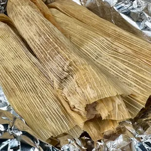 a close up of a tamales