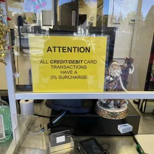 3% Surcharge using a credit card as of 12/27/23.