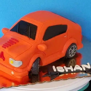 Car theme cake... 3d car cake...