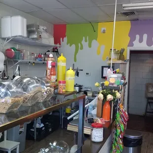 the interior of a restaurant