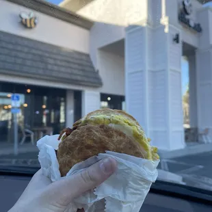 Bacon and Egg Biscuit