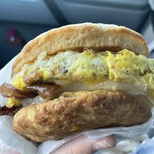 Bacon and Egg Biscuit