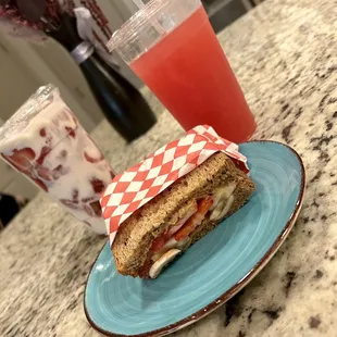 Strawberries and Cream, Peanut Butter Toast, and Watermelon Agua Fresca