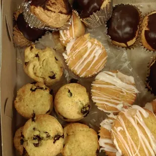 Scones, Lemon-yogurt muffins and cream puffs!  AMAZING.