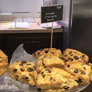 a variety of sconess