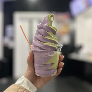 Matcha Ube Soft Serve | Instagram: GaoGirlsGrubbin