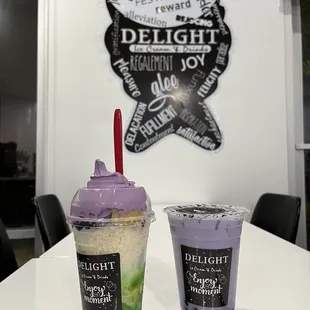 Halo Halo &amp; Ube Milk Tea