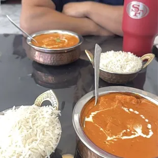 Hubby had Lamb Tikka Masala &amp; I had Chicken Tikka Masala very delicious