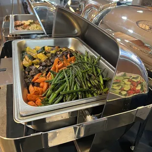 Vegetables, asparagus, zucchini, carrots