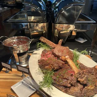 Steak red peppercorn sauce