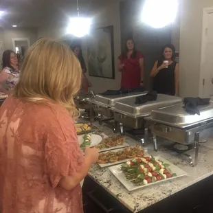 Delicious appetizers. Chef Kristina is very knowledgeable and great to work with. Definitely will use her again.